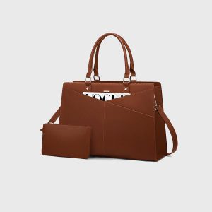 15.6" Waterproof Leather Laptop Business Bag