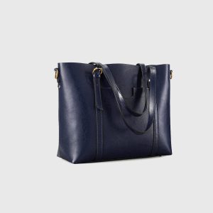 Large capacity leather ladies handbag bag