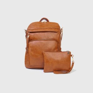Vintage Leather Women's Large Capacity Backpack