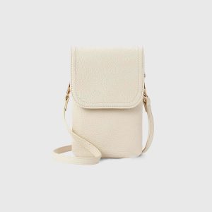 Women's Leather Crossbody Bag Cell Phone Wallet