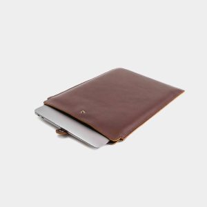 Vintage Genuine Leather Laptop Computer Case