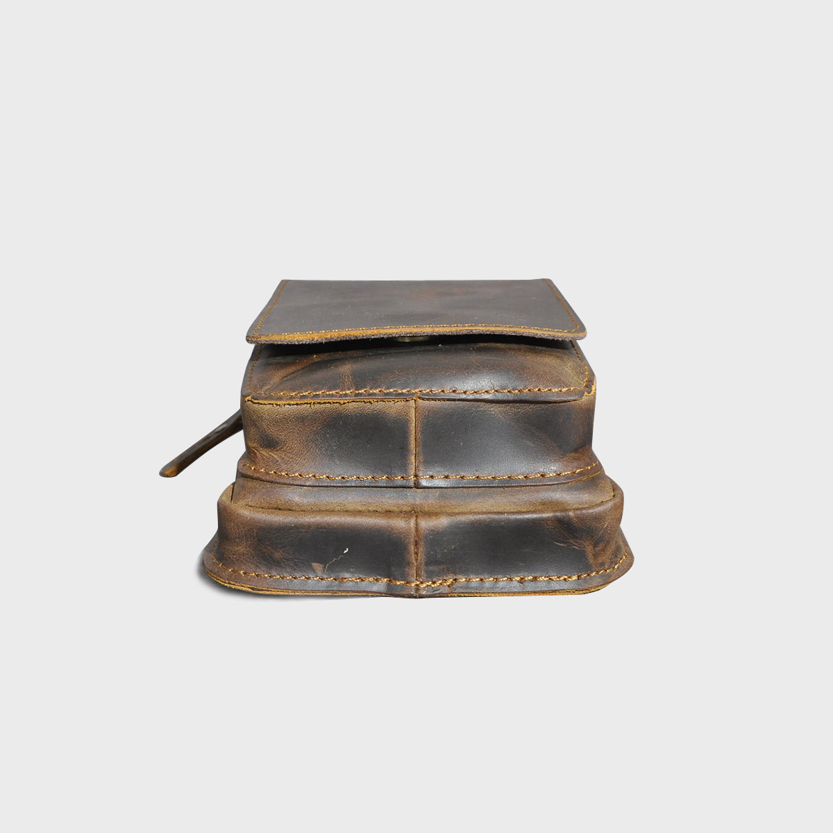 leather waist bag travel hiking bag - Image 3