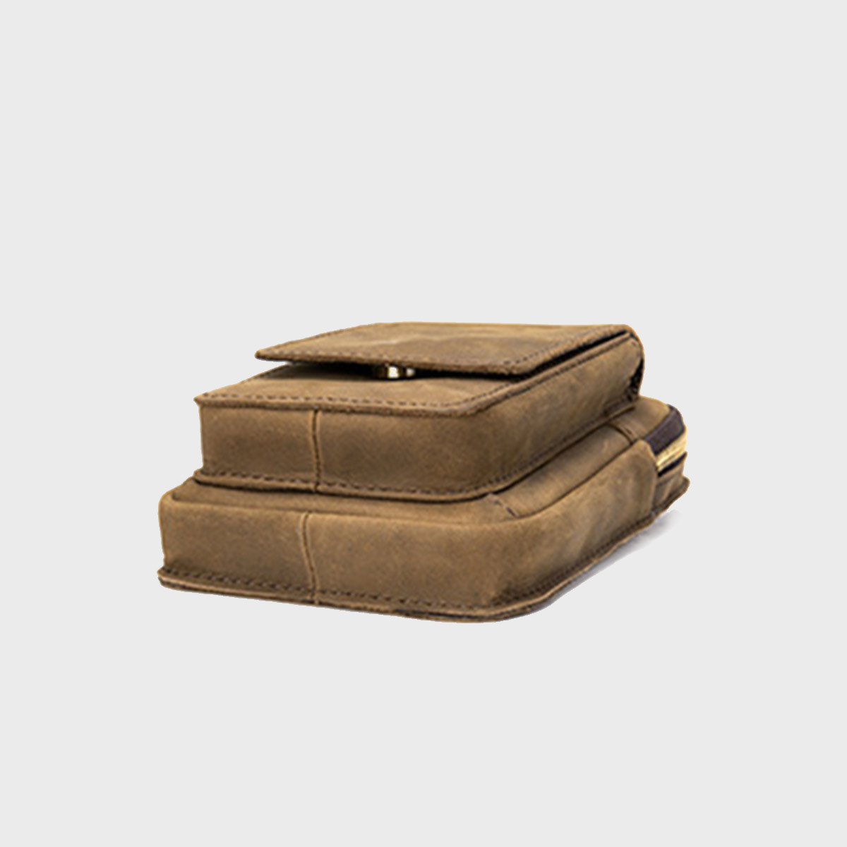Unisex Genuine Leather Waist Bag Travel Bag - Image 4