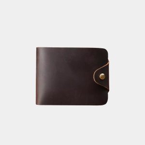 Genuine Crazy Horse Leather Wallet Full Grain Men's Cowhide Wallet
