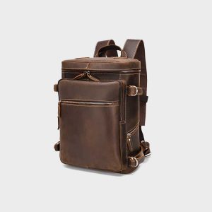 Crazy Horse Leather Back Pack Bags Men