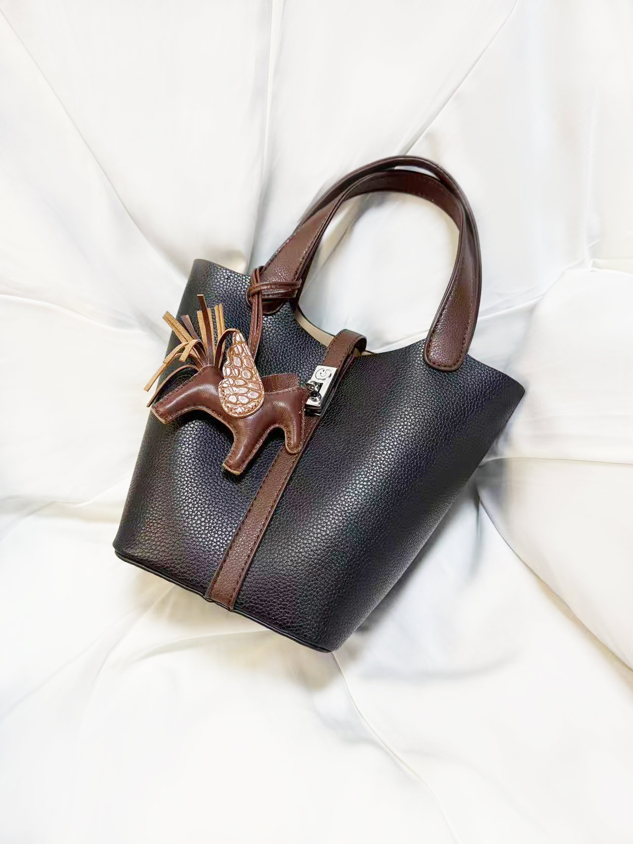 Luxury Trendy Bucket Handbags Females Popular Hand Bags - Image 2